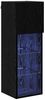 vidaXL Wandmontierter TV-Schrank Schwarz Eichen-Optik Holzwerkstoff 882952 Bild 2