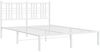 vidaXL Bettgestell mit Kopfteil Metall Weiß 120x190 cm 376370 Bild 3