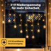 SALCAR 2M 104er LED Schneeflocke Lichtervorhang Innen, 16er Schneeflocken Bild 4