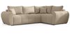AX LIVING Malatya L Ecksofa mit Schlaffunktion Sofa Hellbraun 235 cm R Bild 2