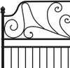 vidaXL Bettgestell Schwarz Metall 160x200 cm 324853 Bild 5