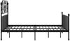 vidaXL Bettgestell Schwarz Metall 160x200 cm 324853 Bild 4