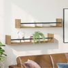 vidaXL Wandregal Wandmontiert 2 pcs Artisan-Eiche 80 x 16 x 14 cm 869086 Bild 4