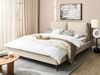 Bett mit Lattenrost MELLE 160 x 200 cm Bouclé Helles Beige Bild 3