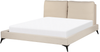 Bett mit Lattenrost MELLE 160 x 200 cm Bouclé Helles Beige Bild 4