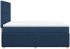 vidaXL Boxspringbett mit Matratze Blau 140x200 cm Stoff 3292078 Bild 5