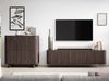Compleo TV-Schrank 220 cm breit, Hängend oder auf Füßen, TV-Tisch japandi Nussbaum oder Kaschmir Bild 4