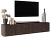 Compleo TV-Schrank 220 cm breit, Hängend oder auf Füßen, TV-Tisch japandi Nussbaum oder Kaschmir Bild 2