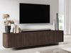 Compleo TV-Schrank 220 cm breit, Hängend oder auf Füßen, TV-Tisch japandi Nussbaum oder Kaschmir Bild 1