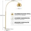 Sunicol Stehlampe Wohnzimmer Stehlampe dimmbar mit Fernbedienung & Glühbirne, Timer, Verstellbarem Metallschirm und Marmorsockel für Schlafzimmer Bild 3