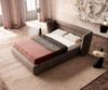 Polsterbettgestell Simea 140x200 cm Mikrofaser Taupe Vintage Bild 4