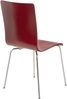 4er Set Besucherstuhl TUNIS - Holz Rot 43x47x87 cm | Besucherstühle Konferenzstuhl Wartezimmerstuhl Bürostühle Bürostuhl Konferenzraum Wartezimmer Bild 5