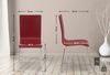 4er Set Besucherstuhl TUNIS - Holz Rot 43x47x87 cm | Besucherstühle Konferenzstuhl Wartezimmerstuhl Bürostühle Bürostuhl Konferenzraum Wartezimmer Bild 2
