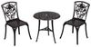 Inko Bistro-Set Rose Alu-Guss Tisch Ø 66 cm Stühle ohne Armlehnen 2 Farben zur Wahl bronze Bild 5