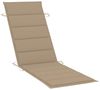 vidaXL Sonnenliege mit Tisch und Auflage Massivholz Akazie 3061590 Bild 5