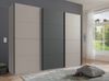 Schwebetürenschrank Kleiderschrank 270cm 3-türig Zubehör Sand Grau u. Anthrazit Bild 2