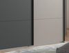 Schwebetürenschrank Kleiderschrank 270cm 3-türig Zubehör Sand Grau u. Anthrazit Bild 4