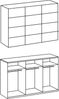 Schwebetürenschrank Kleiderschrank 270cm 3-türig Zubehör Sand Grau u. Anthrazit Bild 5