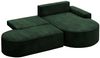 Ecksofa Schlafsofa Sofa VENEDIG Stoff Poso Grün Ottomane Rechts Bild 3