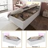 Bett 90x200 cm aus Massivholz mit Stauraum und LED-Beleuchtung Bild 5