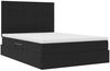 vidaXL Aufbewahrungsbett mit Matratze Schwarz 140 x 190 cm Samt 3372029 Bild 5