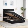 vidaXL Aufbewahrungsbett mit Matratze Schwarz 140 x 190 cm Samt 3372029 Bild 4