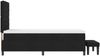 vidaXL Boxspringbett mit Matratze Schwarz 90 x 190 cm Stoff 3343955 Bild 2