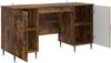 vidaXL Schreibtisch Geräucherte Eiche 142,5 x 50 x 75 cm Holzwerkstoff 3414608 Bild 3
