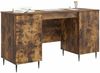 vidaXL Schreibtisch Geräucherte Eiche 142,5 x 50 x 75 cm Holzwerkstoff 3414608 Bild 2