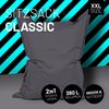 Lumaland 'Luxury' XXL-Sitzsack, Indoor & Outdoor, Anthrazit, Polyester, 380 l Bild 2