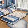 Flieks Etagenbett, Dreierbett Metallbett 90x200cm mit Leiter und Ausziehbett 90x190cm Bild 2