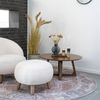 LebensWohnArt Couchtisch Design Couchtisch PURE in Walnuss Furnier Ø 75 cm Bild 3