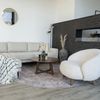 LebensWohnArt Couchtisch Design Couchtisch PURE in Walnuss Furnier Ø 75 cm Bild 5
