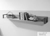 Wandboard 150cm 'Taipeh' Wildeiche & Metall gebürstet Bild 3