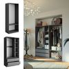 Kleiderschrank Elmo Anthrazit 180 x 200 cm 2er Set Vicco Bild 2