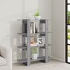 vidaXL Bücherregal/Raumteiler Grau Sonoma 100x30x123,5 cm 813564 Bild 3