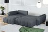 AX LIVING L Form Ecksofa grau Verciani Schlaffunktion Bettkasten 280cm Bild 4