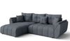 AX LIVING L Form Ecksofa grau Verciani Schlaffunktion Bettkasten 280cm Bild 2