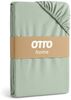 OTTO home Spannbettlaken BLACKBERRY in BASIC und PREMIUM Qualität, 100% Baumwolle, Jersey (160 g/m), Gummizug: rundum, (2 Stück), für hohe Matratzen bis 28 cm, Bettlaken, Spannbetttuch, pflegeleicht Bild 4
