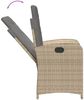 vidaXL 5-tlg. Garten-Essgruppe mit Kissen Beigemischung Poly Rattan 3212394 Bild 5