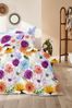 Primera Mako-Satin Bettwäsche 155x220 Blumen orange lila blau 243235-62 Bild 2
