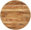 vidaXL Esstisch Rund 100x100x75 cm Raues Mangoholz 321681 Bild 4