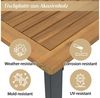 Merax Gartenlounge-Set aus Akazienholz und Stahl, (7-tlg, Sitzgruppe Gartengarnitur Balkonmöbel), 8-Sitzer Gartenmöbel-Set mit Sofas, 2 Sessel, 1 Hocker & Couchtisch Bild 4