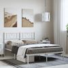 Doppelbett, Bettgestell Modernen mit Kopfteil Metall Weiß 135x190 cm d660e Bild 2