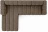 Kaiser Möbel Ecksofa Moderne aus Veloursstoff Salvador Grand L 318 cm, Ecksofa, Tiefe Sitzflächen,Premium-Velours Salvador,Design Soft-Cube Bild 4