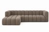 Kaiser Möbel Ecksofa Moderne aus Veloursstoff Salvador Grand L 318 cm, Ecksofa, Tiefe Sitzflächen,Premium-Velours Salvador,Design Soft-Cube Bild 2
