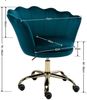 WAHSON OFFICE CHAIRS Loungesessel Bürostuhl Kunstfell Drehstuhl mit Rollen Bild 4