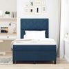 vidaXL Boxspringbett mit Kopfteil Blau 120 x 200 cm Stoff 3339461 Bild 3