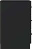 vidaXL Nachttisch Schwarz 43 x 41 x 63,5 cm Holzwerkstoff 895706 Bild 5