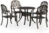 vidaXL 5-tlg. Bistro-Set Aluminiumguss Bronzen 3070601 Bild 2